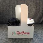 Eko Dostu Tek Kullanımlık Kahve Fincanı Taşıyıcı Kahve Kraft Kağıt Bardak Tutucu