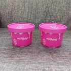 Özel Tasarım Dondurma Kabı 12 OZ Tek Kullanımlık Kağıt Dondurma Kabı Yoğurt Kabı