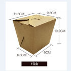 Kraft Kağıt Paketleme Kutusu Tek Kullanımlık Tek Parça Tasarım Çevre Dostu Taşınabilir