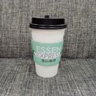Logo Esnek Isıya Dayanıklı Saplı Promosyon Kahve Kağıt Kupası Kol