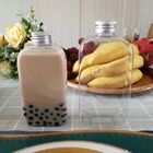 Boba Süt Çay Özel Tasarım için Gıda Sınıfı 300ml Pet Yuvarlak Plastik Şişeler