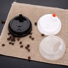 Sıcak İçecek 100% Yenilenebilir Kaynaklar İçin Pp Kahve Plastik Bardak Kapağı Dayanıklı