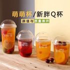 Gıda Sınıfı Pet Kahve Tek Kullanımlık Plastik Bardak Soğuk Cafe İçin 500ml Özel Logo