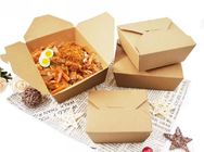 Özel Tasarım Kağıt Takeaway Kutu Baskı Geri Dönüşümlü Kraft Kağıt Katlama Yemek Gıda Kutusu