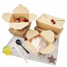 Özel Tasarım Kağıt Takeaway Kutu Baskı Geri Dönüşümlü Kraft Kağıt Katlama Yemek Gıda Kutusu