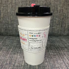 12 oz, 16 oz bardaklar için Tek Kullanımlık Çevre Dostu Kahve Fincan Kılıfları