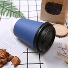 Sıcak İçecek Tek Kullanımlık Kağıt Bardak Kompostlanabilir Kahve Fincanları 14oz 16oz