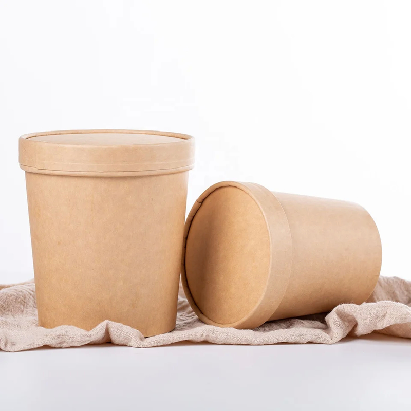 32 Oz Kağıt Catering Soğuk veya Sıcak Gıdalar için Taşıma Kutusu