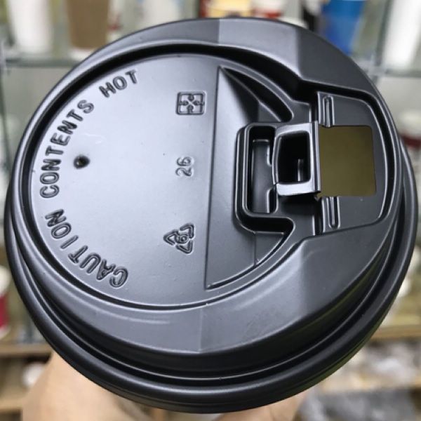 Tek kullanımlık plastik bardak kapağı 80mm 90mm Ps isteğe bağlı renk çevre dostu SGS