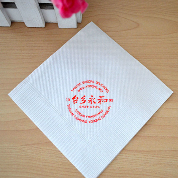 Güvenlik Renkli Kağıt Yemek Peçeteleri 25 * 25 Cm Restoranlar Boba Çay Dükkanı