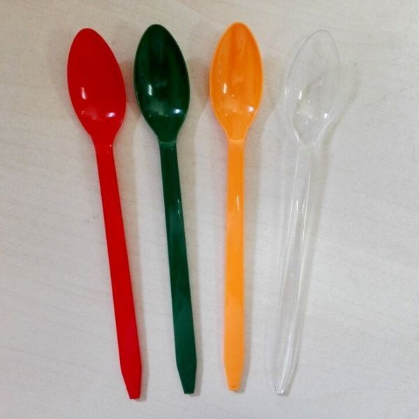 Uzun Saplı Plastik Dondurma Kaşık, Mini Dondurma Servis Kaşığı Gıda Sınıfı Malzeme