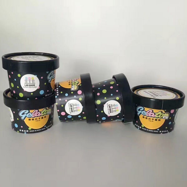 1oz - 32oz Kapaklı Tek Kullanımlık Dondurma Bardakları, Kağıt Dondurma Sundae Bardakları