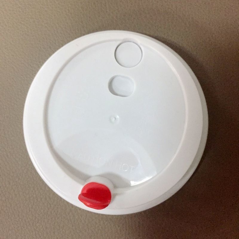 Pp Enjeksiyon Plastik Bardak Kapağı Kapakları 80mm 90mm Özel Boyut Beyaz Siyah Şeffaf