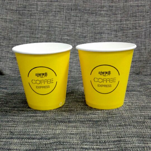 Tek Duvar Tek Kullanımlık Kağıt Bardak 12oz Sıcak İçecek Logo İçecek Ps Pp Kapaklı