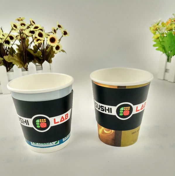 8oz / 12oz / 16oz Tek Duvar Kağıt Bardak, Kapaklı ve Kollu Tek Kullanımlık Kağıt Kahve Fincanı