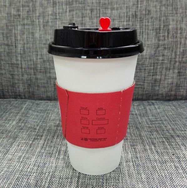 İçecek İçin Özel Baskılı Kağıt Bardak Kılıfı 8oz 12oz 16oz İçecek İçin