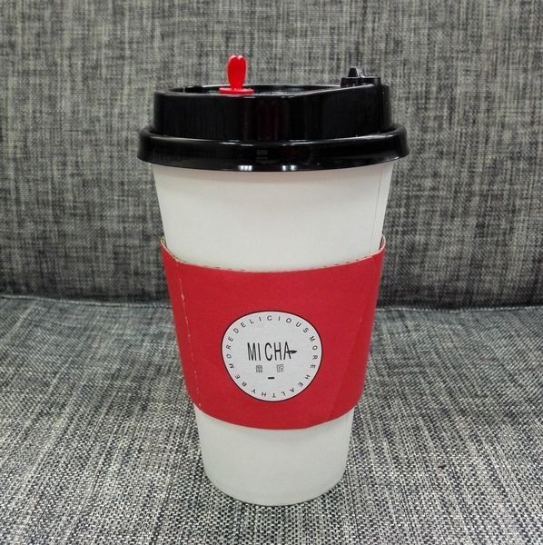 İçecek İçin Özel Baskılı Kağıt Bardak Kılıfı 8oz 12oz 16oz İçecek İçin