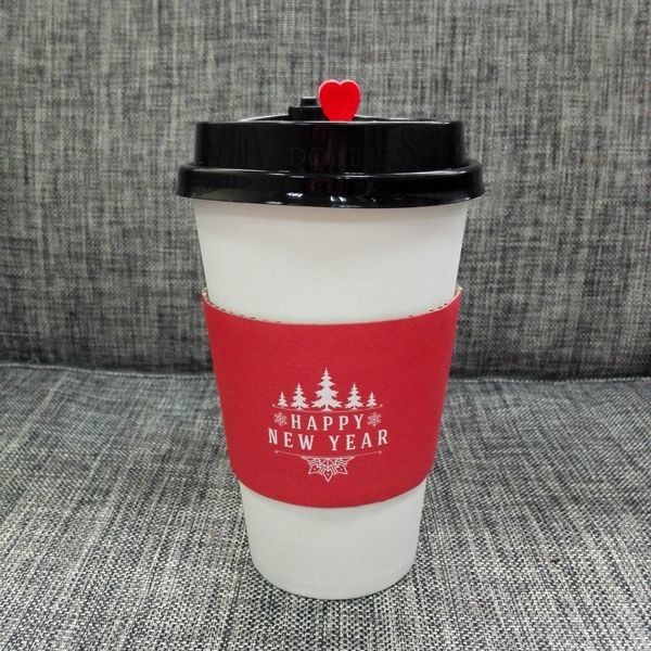 İçecek İçin Özel Baskılı Kağıt Bardak Kılıfı 8oz 12oz 16oz İçecek İçin