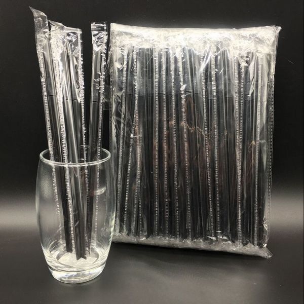 Boba Mağazaları için 0.6 * 23cm Renkli Plastik İçme Payet