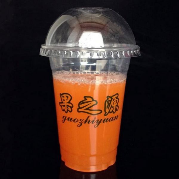 PET 500ml 16oz Bubble Tea Plastik Bardaklar Blister Şekillendirme Enjeksiyon Kalıplama