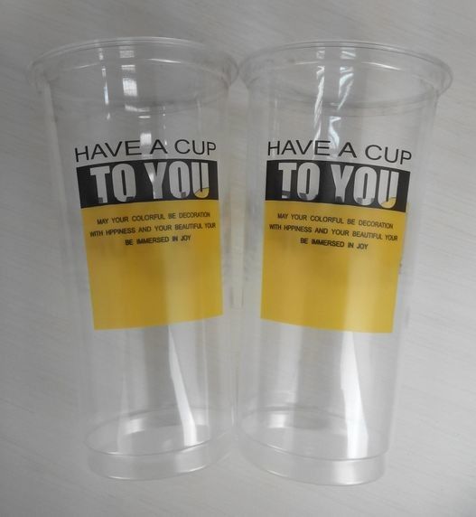 PET 500ml 16oz Bubble Tea Plastik Bardaklar Blister Şekillendirme Enjeksiyon Kalıplama