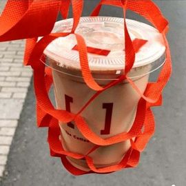 Tek kullanımlık kumaş kahve kupa taşıyıcı kahve bardakları götürmek için özelleştirilmiş boyutu