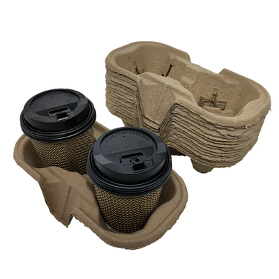 Geri Dönüştürülebilir Kahve Fincanı Taşıyıcı Biyobozunur Take Away Bardaklık